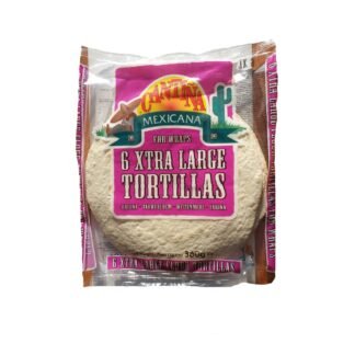 Cantina XL kvietinės tortilijos 6 vnt., 360 g (24 cm)