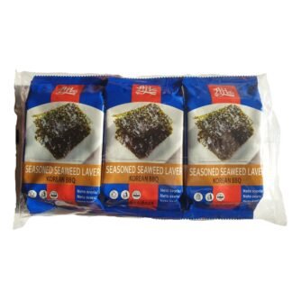 AJI jūržolės užkandis su korėjietiško BBQ skoniu (3 x 5 g)