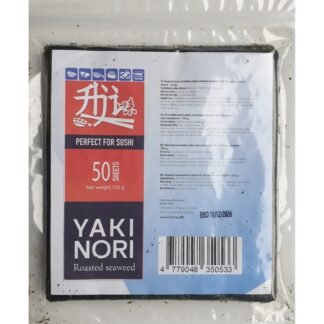 AJI skrudinti jūros dumblių lapai sušiui (A klasė), 50 lapų, 125 g