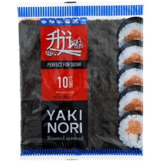 AJI skrudinti jūros dumblių lapai sušiui, 10 lapų, 25 g