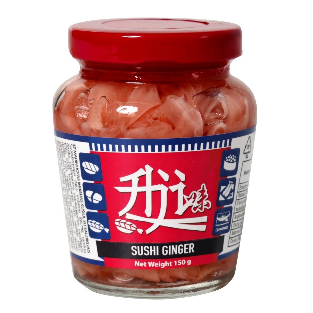 AJI rožinis marinuotas imbieras stiklainyje 150 g